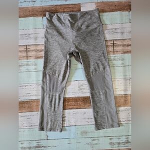 RBX Gray Girls' Active Leggings with Mesh Panels